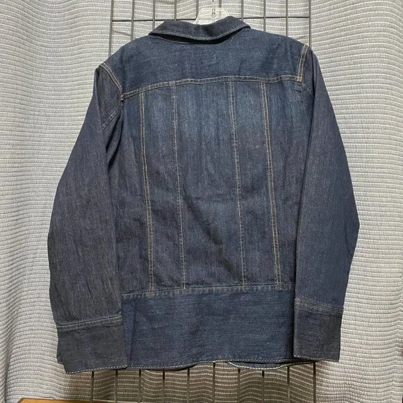 Womens CJ Banks Comfort Stretch Button Up Denim Jacket Size 2x - Picture 4 of 6
